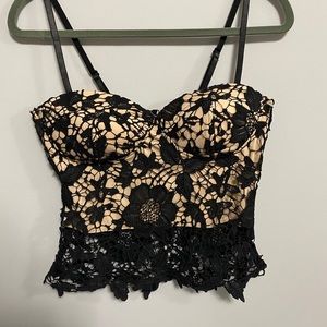 Lacy crop top